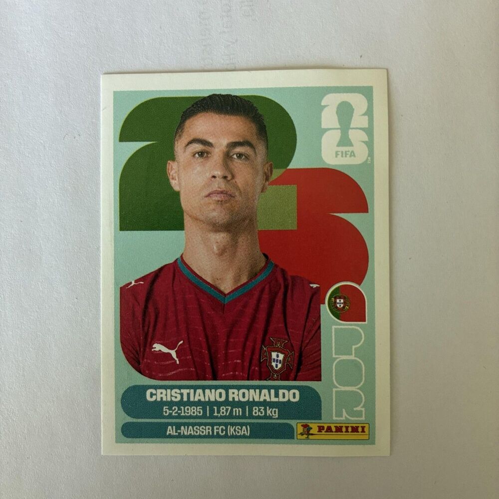 Portugal Cristiano Ronaldo Sticker Card Panini FIFA World Cup 2026 POR 15 Soccer